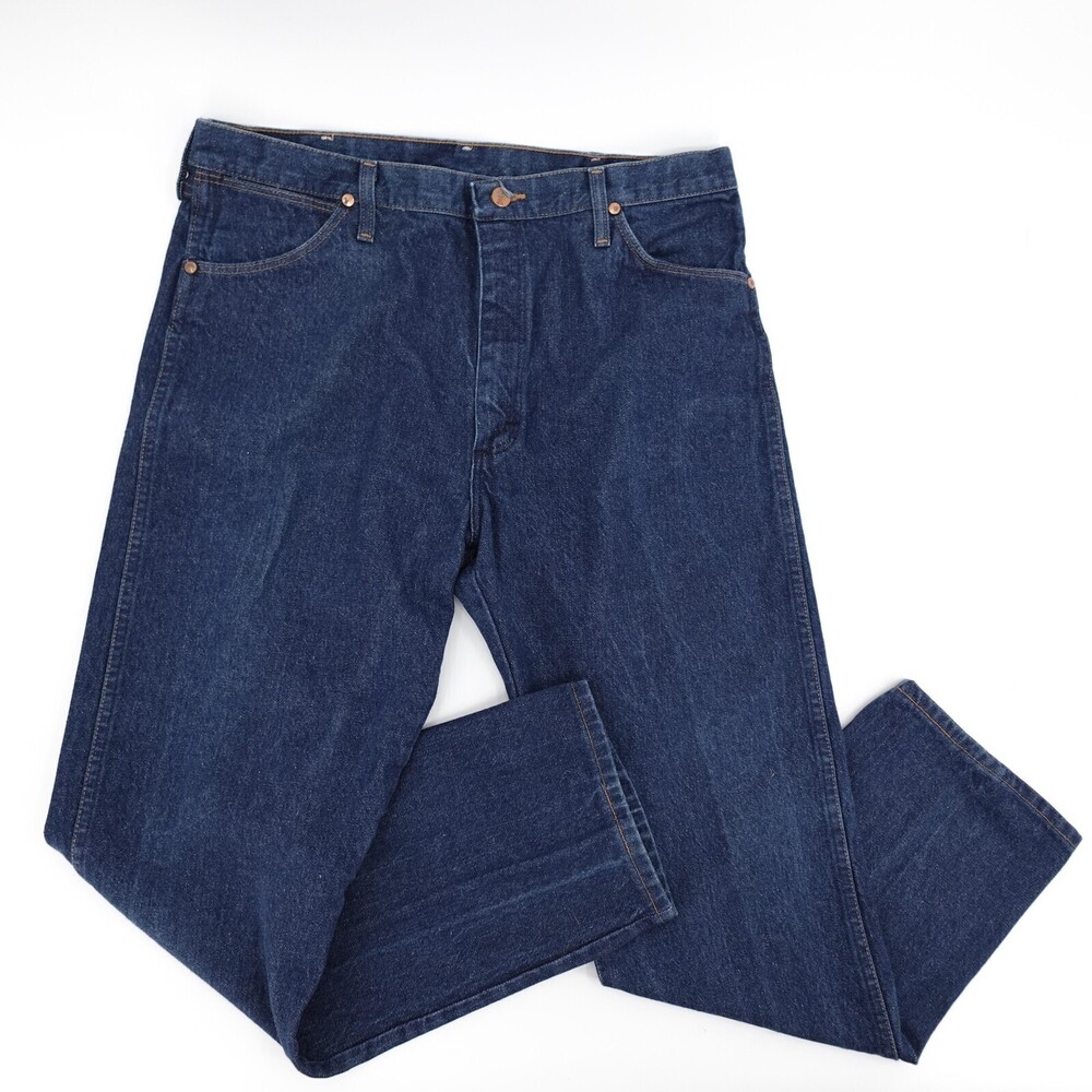 Vintage Wrangler Jeans Mens 38 Blue Denim 13MWZ Cowboy Cut USA 90s Y2K